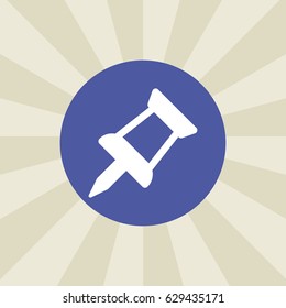 pin icon. sign design. background