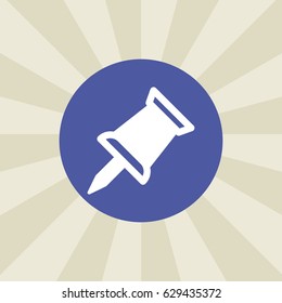 pin icon. sign design. background