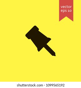 pin. pin icon. sign design. Vector EPS 10.
