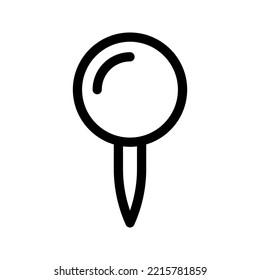 Icono de pin.  signo de ubicación de signo. símbolo de pin de mapa. ilustración vectorial