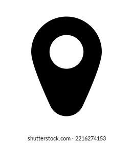 Pin-Symbol.  Ortszeichen. Kartenpinnsymbol. Vektorgrafik
