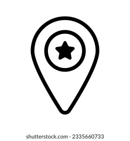 Pin icon. sign for mobile concept and web design. vector illustration
