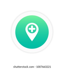 Pin icon sign symbol vector illustration  icon.