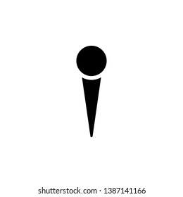 pin icon. Simple glyph, flat vector of Location icons for UI and UX, website or mobile application