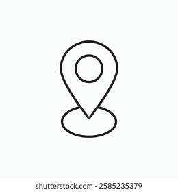 Pin icon. simple vector icon
