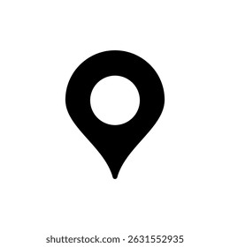 Pin icon symbol for apps and websites. Location sign and symbol. destination icon. map pin