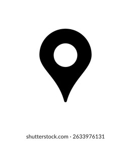 Pin icon symbol for apps and websites. Location sign and symbol. destination icon. map pin