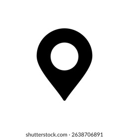 Pin icon symbol for apps and websites. Location sign and symbol. destination icon. map pin