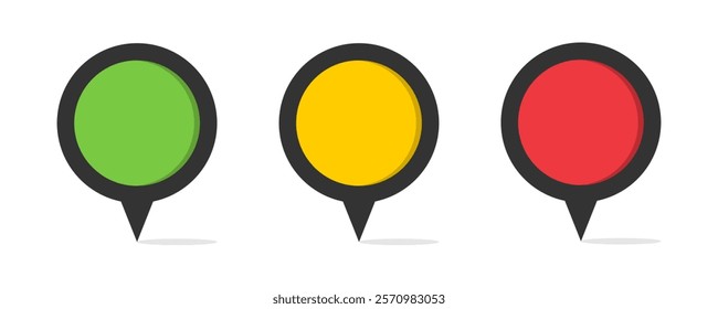 Pin icon symbol. Location icon. Map pointer. Navigation marker