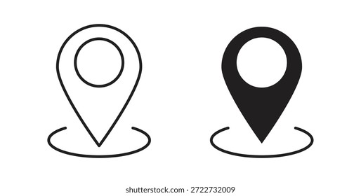 Symbol anheften. Vektor-EPS 10. Zeile und Glyphensymbol