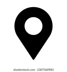 Símbolo de icono de anclaje vector sobre fondo blanco