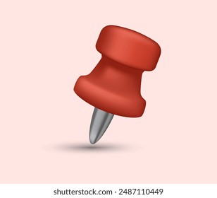 Pin icon or thumbtack icon design related to attachment, suitable for ui, website, apps, or as design element. 
