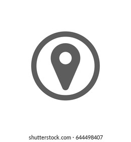 Pin Icon in trendy flat style isolated on white background. Award symbol for your web site design, logo, app, UI. Vector illustration, EPS10.