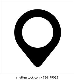 Pin icon in trendy flat style isolated on white background. Pin icon symbol for your web site design,Pin logo, app, UI. Vector illustration, Pin icon eps10.