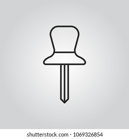 pin icon vector