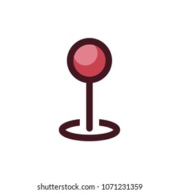 pin icon vector