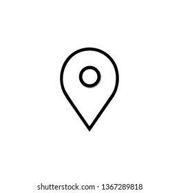 Pin icon vector