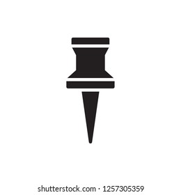 pin icon vector design glyph style