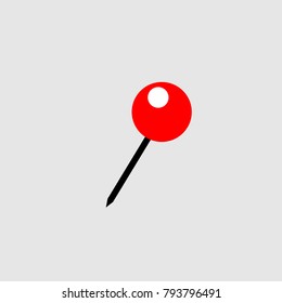 pin icon vector design isolated