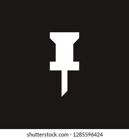 pin icon. pin vector design. sign design