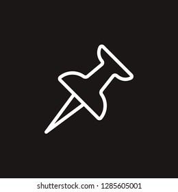 pin icon. pin vector design. sign design