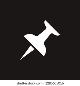 pin icon. pin vector design. sign design