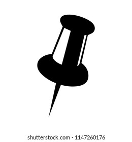 Pin icon vector. Vector illustration