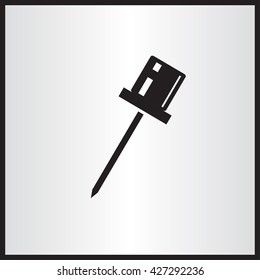 pin icon vector illustration