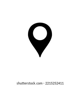 Ilustración vectorial de icono de pines. Signo de ubicación y símbolo. icono de destino. anclaje
