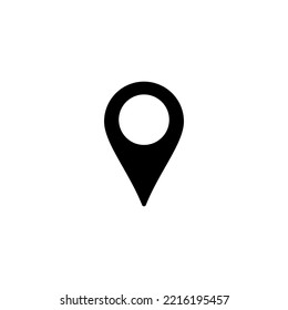 Ilustración vectorial de icono de pines. Signo de ubicación y símbolo. icono de destino. anclaje