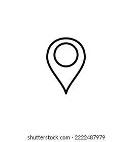 Pin icon vector illustration. Location sign and symbol. destination icon. map pin