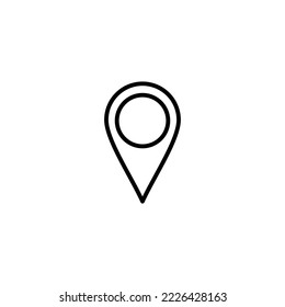 Pin icon vector illustration. Location sign and symbol. destination icon. map pin
