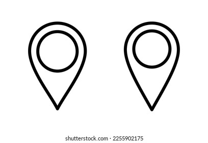 Pin icon vector illustration. Location sign and symbol. destination icon. map pin