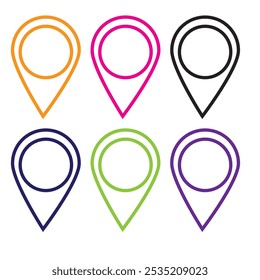 Pin icon vector illustration. Location sign and symbol. destination icon. map pin