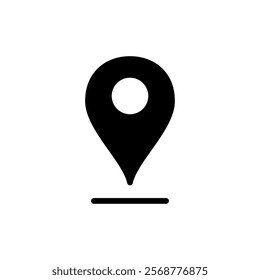 Pin icon vector illustration. Location sign and symbol. destination icon. map pin