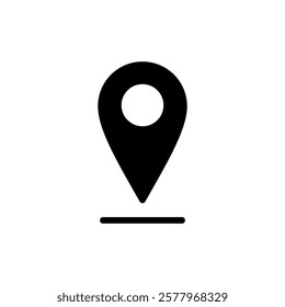 Pin icon vector illustration. Location sign and symbol. destination icon. map pin