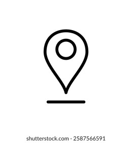 Pin icon vector illustration. Location sign and symbol. destination icon. map pin