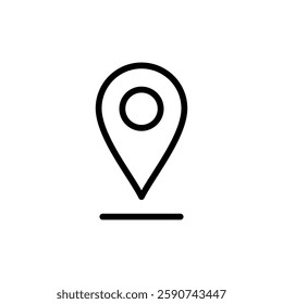 Pin icon vector illustration. Location sign and symbol. destination icon. map pin