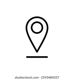 Pin icon vector illustration. Location sign and symbol. destination icon. map pin