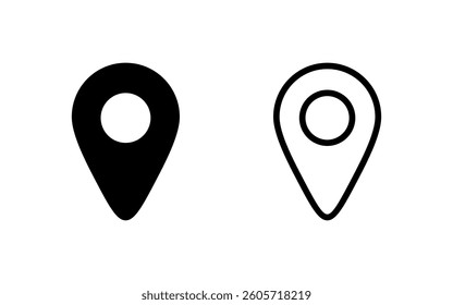 Pin icon vector illustration. Location sign and symbol. destination icon. map pin