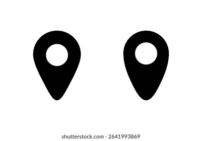 Pin icon vector illustration. Location sign and symbol. destination icon. map pin