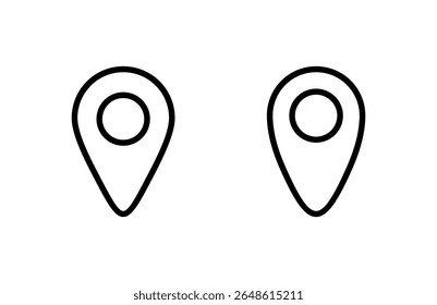 Pin icon vector illustration. Location sign and symbol. destination icon. map pin