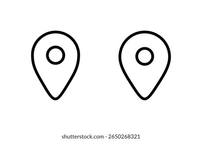 Pin icon vector illustration. Location sign and symbol. destination icon. map pin