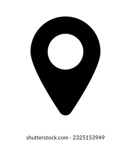 Pin icon. Vector isolated illustration
