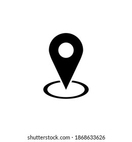 Vector de icono de pines. Vector de icono de ubicación. icono de destino. anclaje