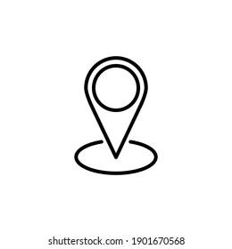 Pin icon vector. Location icon vector. destination icon. map pin