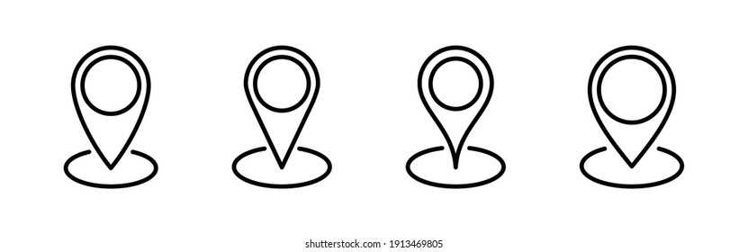 Pin icon vector. Location icon vector. destination icon. map pin