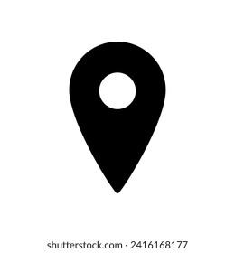 Vector de icono de pines. Vector de icono de ubicación. icono de destino. anclaje