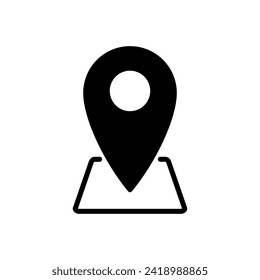 Pin icon vector. Location icon vector. destination icon. map pin