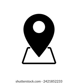 Pin icon vector. Location icon vector. destination icon. map pin